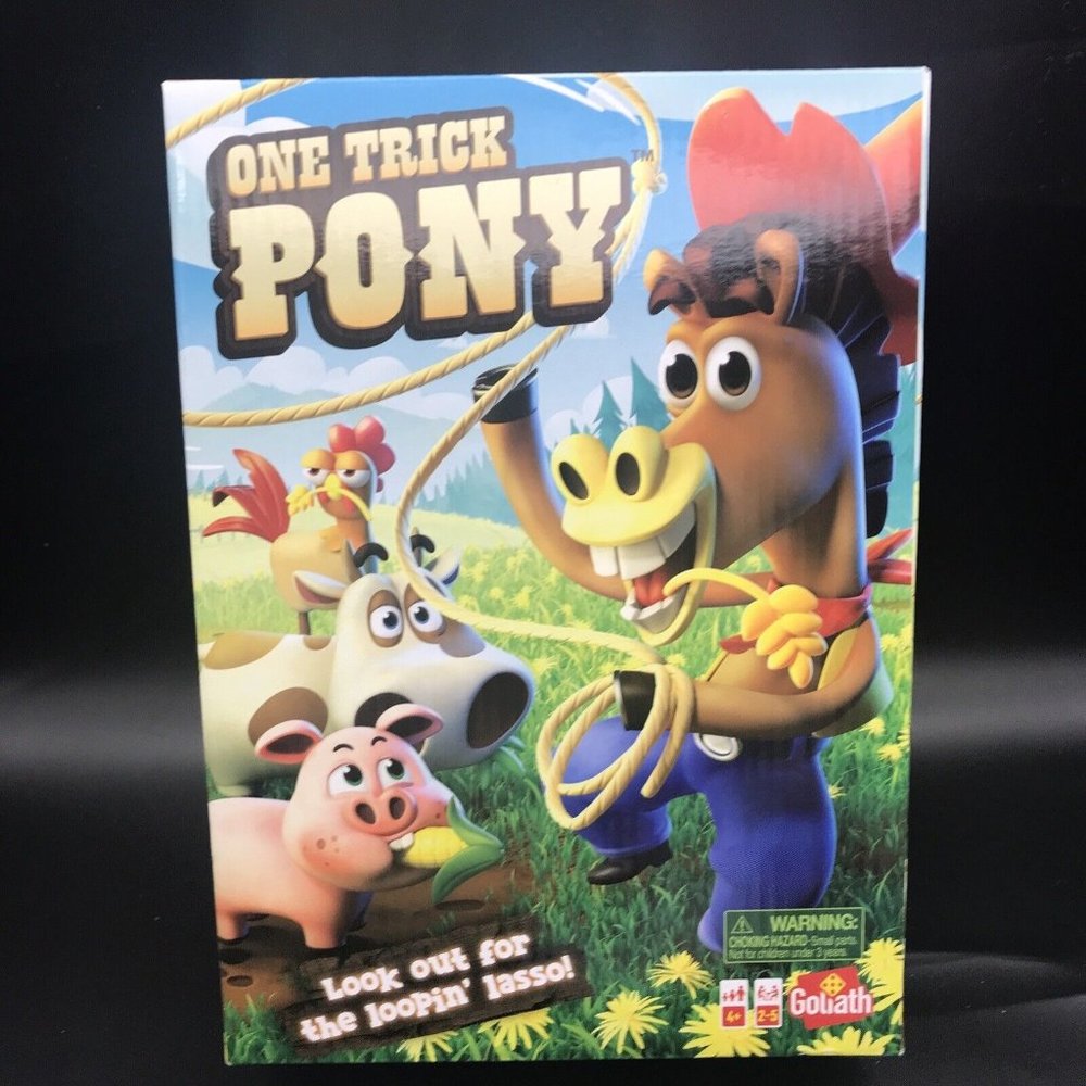 Goliath One Trick Pony Game - Look Out For the Loopin' Lasso! Farm Animal Fun